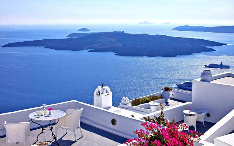 Yunan Adaları deniz manzarası