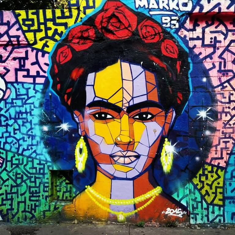 Pariste Frida çizimi